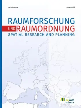 Schriftleitung: A. Klee / H. Kilper |  Raumforschung und Raumordnung | Spatial Research and Planning | Zeitschrift |  Sack Fachmedien