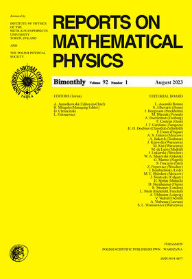  Reports on Mathematical Physics | Zeitschrift |  Sack Fachmedien