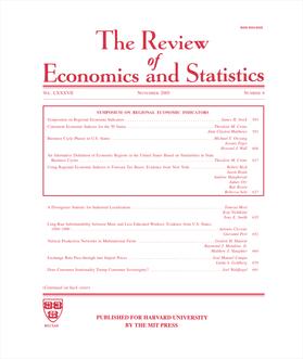  The Review of Economics and Statistics | Zeitschrift |  Sack Fachmedien