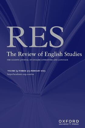 The Review of English Studies | Oxford University Press | Zeitschrift | sack.de