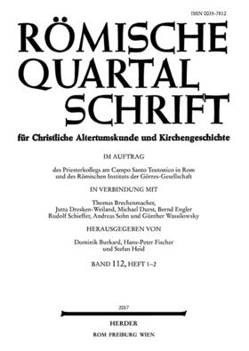 Theofried Baumeister, Stefan Heid |  Römische Quartalschrift | Zeitschrift |  Sack Fachmedien