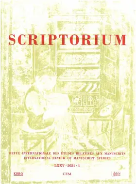 Baudouin Van den Abeele |  Scriptorium | Zeitschrift |  Sack Fachmedien