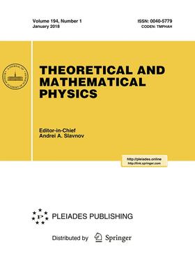  Theoretical and Mathematical Physics | Zeitschrift |  Sack Fachmedien