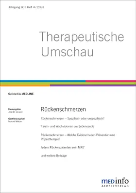 Jörg Leuppi, Esther Bächli, Gieri Cathomas, Wolfgang Holzgreve, Christoph A. Meier, Silvia Ulrich Somaini, Andreas Zeller |  Therapeutische Umschau | Zeitschrift |  Sack Fachmedien