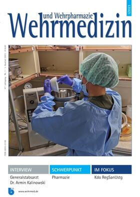  Wehrmedizin und Wehrpharmazie | Zeitschrift |  Sack Fachmedien