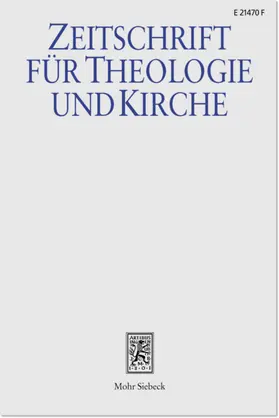 Zeitschrift für Theologie und Kirche (ZThK) | Mohr Siebeck | Zeitschrift | sack.de