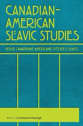  Canadian-American Slavic Studies | Zeitschrift |  Sack Fachmedien