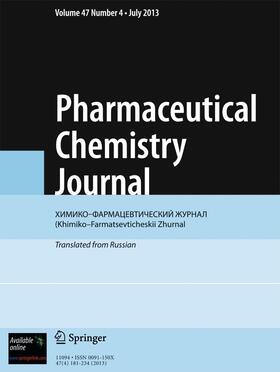  Pharmaceutical Chemistry Journal | Zeitschrift |  Sack Fachmedien
