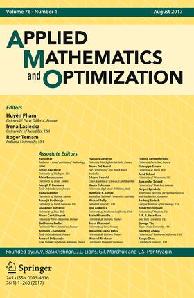  Applied Mathematics & Optimization | Zeitschrift |  Sack Fachmedien