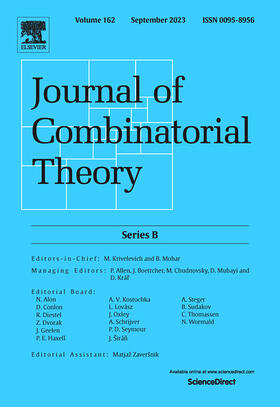  Journal of Combinatorial Theory, Series B | Zeitschrift |  Sack Fachmedien