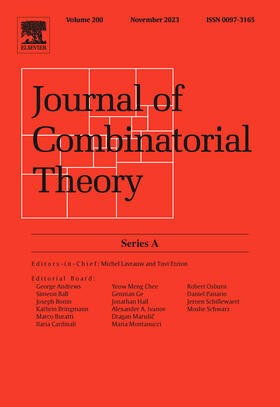  Journal of Combinatorial Theory, Series A | Zeitschrift |  Sack Fachmedien