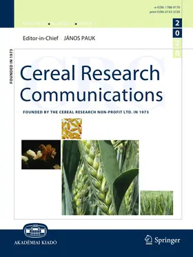  Cereal Research Communications | Zeitschrift |  Sack Fachmedien