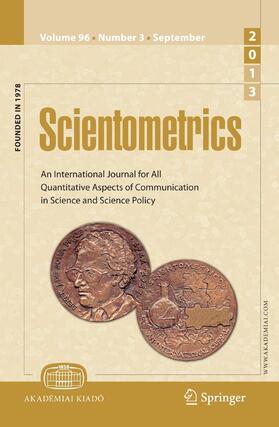An International Journal for all Quantitative Aspects of the Science of Science, Communication in Science and Science Policy |  Scientometrics | Zeitschrift |  Sack Fachmedien