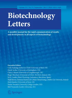  Biotechnology Letters | Zeitschrift |  Sack Fachmedien