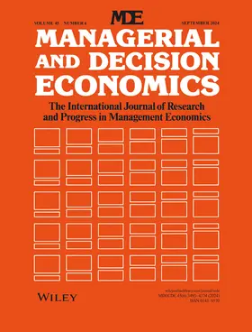  Managerial and Decision Economics | Zeitschrift |  Sack Fachmedien