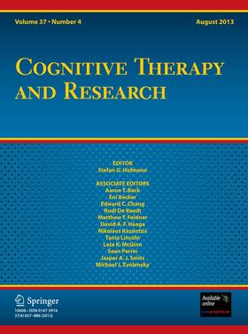 Editor-in-Chief: Stefan G. Hofmann |  Cognitive Therapy and Research | Zeitschrift |  Sack Fachmedien