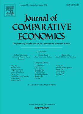  Journal of Comparative Economics | Zeitschrift |  Sack Fachmedien