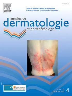  Annales de Dermatologie et de Venereologie | Zeitschrift |  Sack Fachmedien