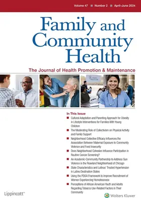  Family & Community Health | Zeitschrift |  Sack Fachmedien