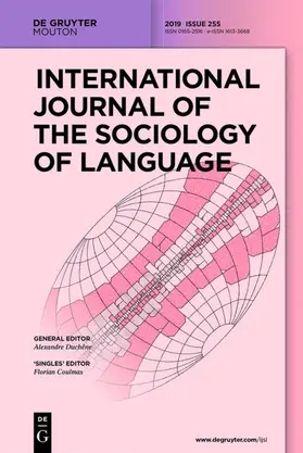 International Journal of the Sociology of Language | De Gruyter | Zeitschrift | sack.de