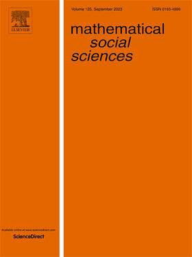  Mathematical Social Sciences | Zeitschrift |  Sack Fachmedien