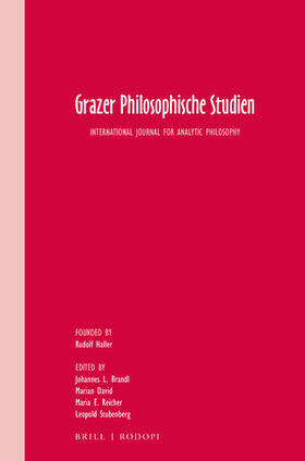  Grazer Philosophische Studien | Zeitschrift |  Sack Fachmedien