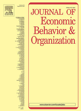  Journal of Economic Behavior & Organization | Zeitschrift |  Sack Fachmedien