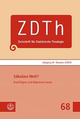 Zeitschrift für Dialektische Theologie | Zeitschrift |  Sack Fachmedien
