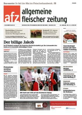 afz allgemeine fleischer zeitung | Zeitschrift |  Sack Fachmedien