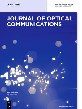 Editor-in-Chief: Kersten, Ralf Th. |  Journal of Optical Communications | Zeitschrift |  Sack Fachmedien