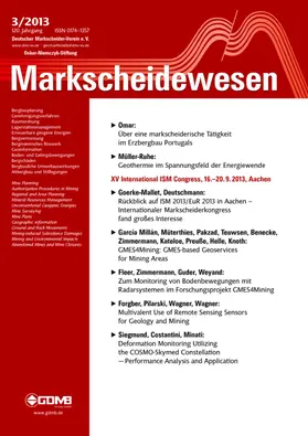 Deutscher Markscheider Verein e.V. |  Markscheidewesen | Zeitschrift |  Sack Fachmedien