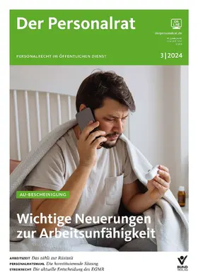 Bund-Verlag GmbH |  Der Personalrat | Zeitschrift |  Sack Fachmedien