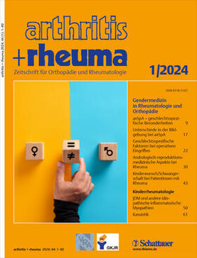 arthritis + rheuma | Schattauer | Zeitschrift | sack.de