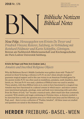 Friedrich Vinzent Reiterer / Mitherausgeber: Reinhard Feldmeier, Karin Schöpflin |  Biblische Notizen | Zeitschrift |  Sack Fachmedien