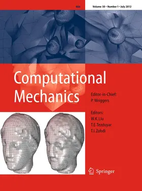  Computational Mechanics | Zeitschrift |  Sack Fachmedien