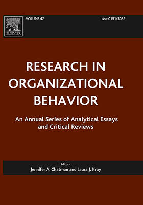  Research in Organizational Behavior | Zeitschrift |  Sack Fachmedien