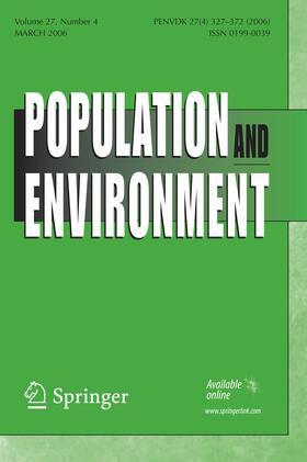 Editor-in-Chief: Elizabeth Fussell |  Population and Environment | Zeitschrift |  Sack Fachmedien