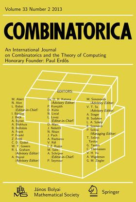  Combinatorica | Zeitschrift |  Sack Fachmedien