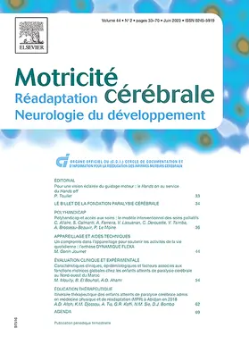  Motricite Cerebrale | Zeitschrift |  Sack Fachmedien