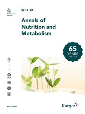 Annals of Nutrition and Metabolism | S. Karger | Zeitschrift | sack.de