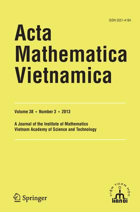Editor-in-Chief: NguyenTu Cuong / Deputy Editor-in-Chief: P.H. Hai / D.N. Hao / N.D. Yen |  Acta Mathematica Vietnamica | Zeitschrift |  Sack Fachmedien