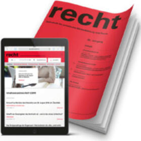 Stämpfli Verlag AG |  recht | Zeitschrift |  Sack Fachmedien