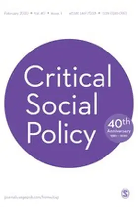  Critical Social Policy | Zeitschrift |  Sack Fachmedien