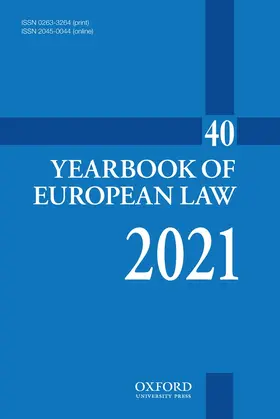  Yearbook of European Law | Zeitschrift |  Sack Fachmedien