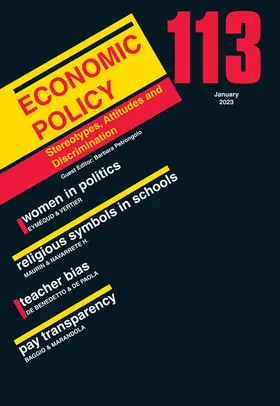  Economic Policy | Zeitschrift |  Sack Fachmedien