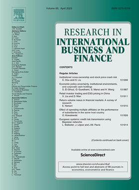 Research in International Business and Finance | Elsevier | Zeitschrift | sack.de