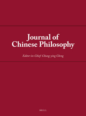  Journal of Chinese Philosophy | Zeitschrift |  Sack Fachmedien