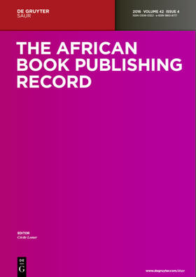 Hrsg. v. Lomer, Cécile |  The African Book Publishing Record | Zeitschrift |  Sack Fachmedien