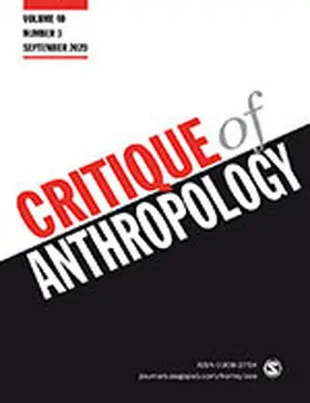  Critique of Anthropology | Zeitschrift |  Sack Fachmedien