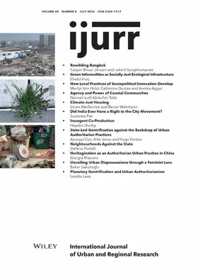  International Journal of Urban and Regional Research | Zeitschrift |  Sack Fachmedien